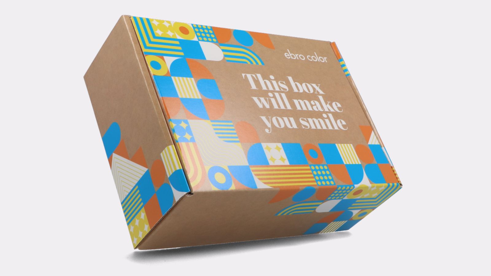 Luxury color box with logo design for retail products