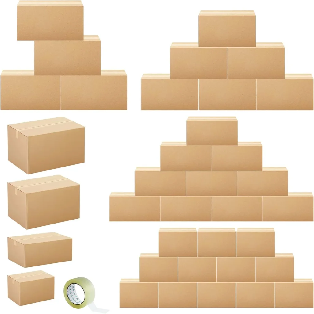 Comparison chart of single, double, and triple wall cartons