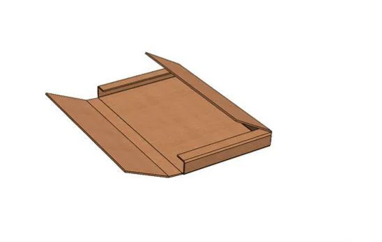 Close-up of corrugated board layers