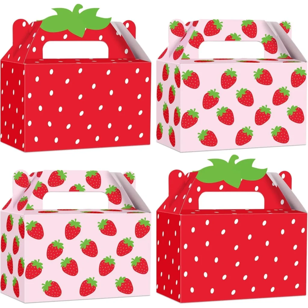 strawberry clamshell containers inside corrugated boxes